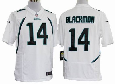 White Game Jersey Jacksonville Jaguars 14 Justin Blackmon